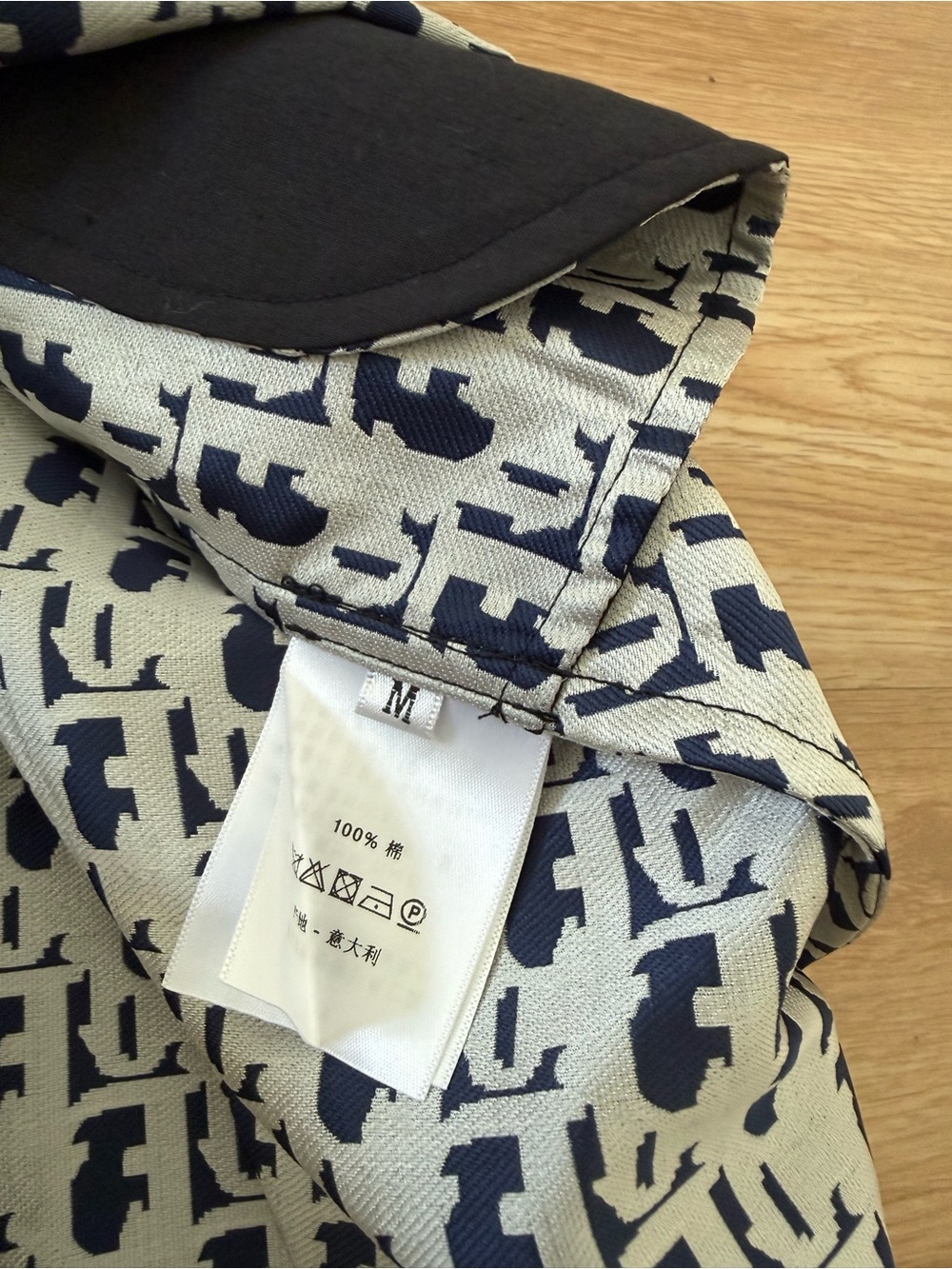 Dior logo print Navy and White Monogram Fit-and-Flare Dress - Picture 7 of 7